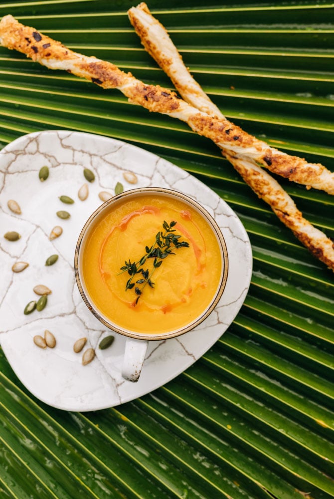 Homemade Soup - With Homemade Breadsticks