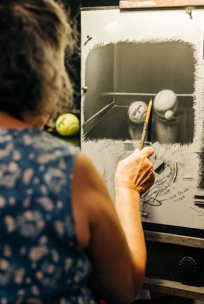 Student Drawing with ÀNi Art Acadedmies