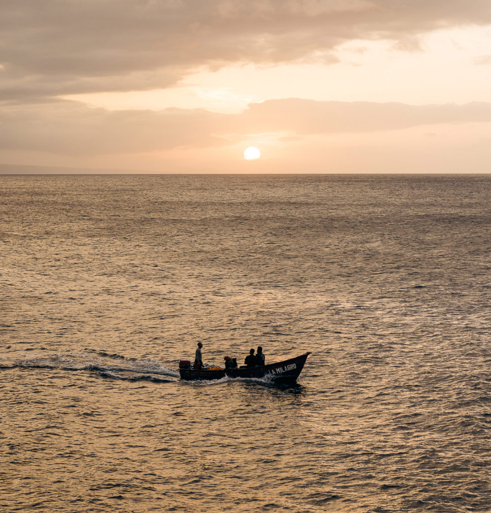 ANI_Domincan_Republic_Local_Boat_at_sunset