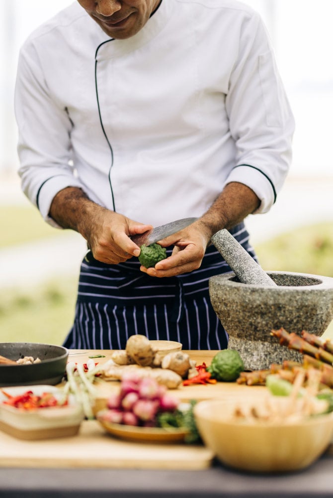 Chef Preparing Local Dishes - Thailand